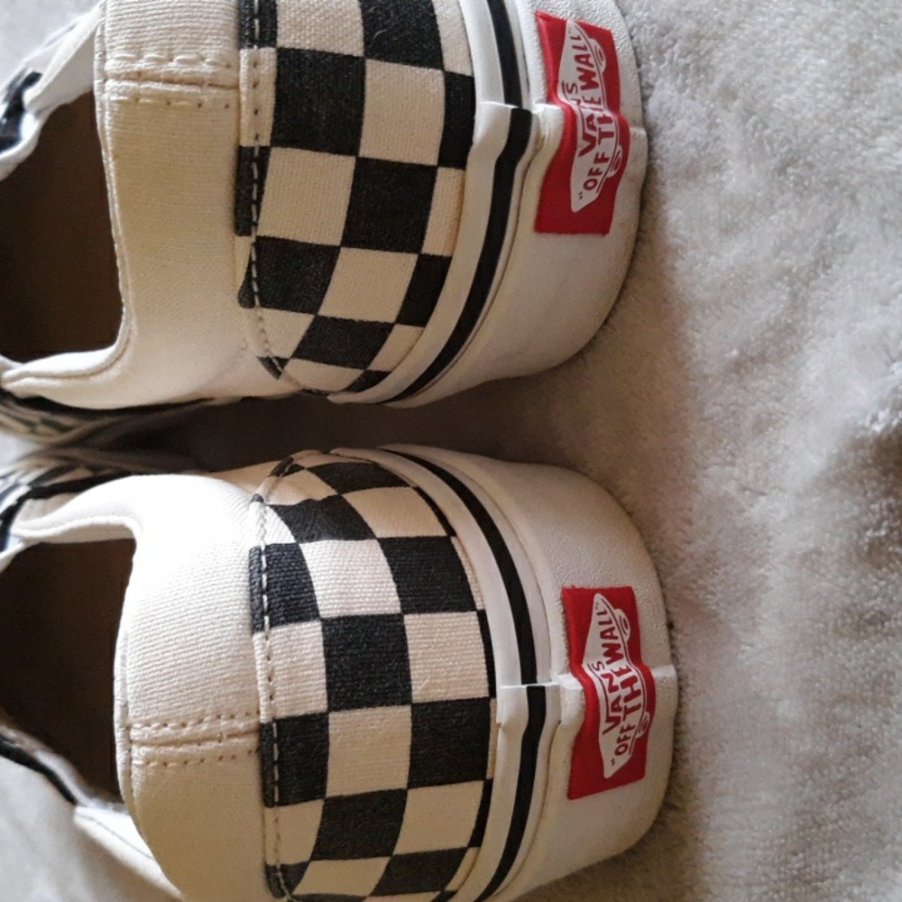 Vans Black and White Checkered Flats - Picture 5 of 9